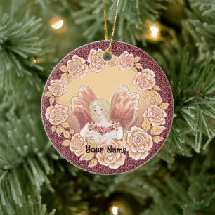Rose Fairy Ring Ornament