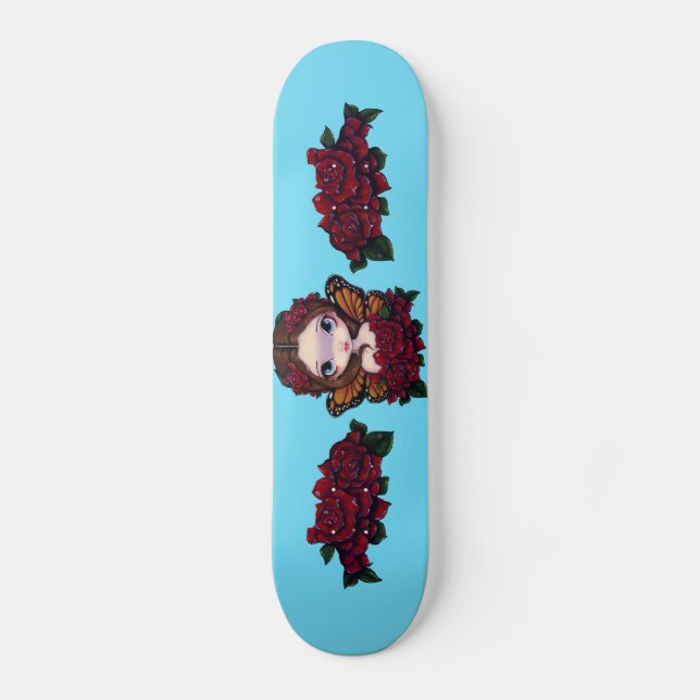 Rose Fairy Skateboard (Front)