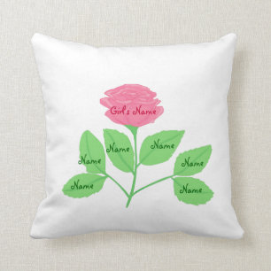 Rose Family Tree & Beautiful Design on Back Cushion