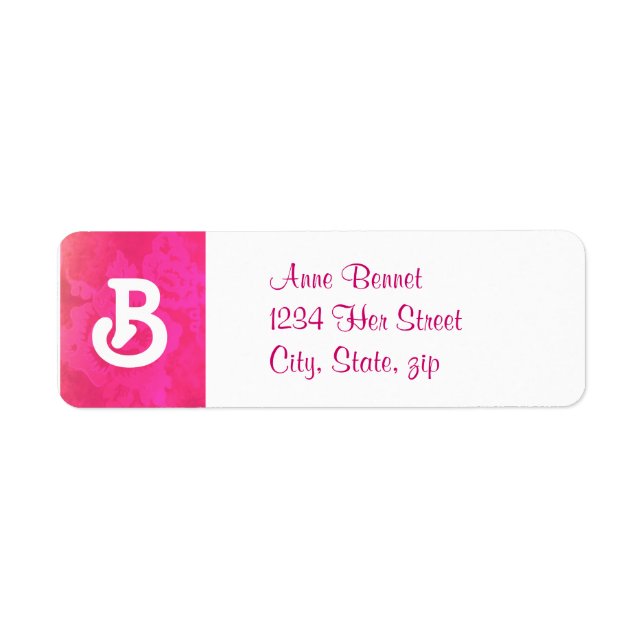 Rose Fantasy address label Return Address Label (Front)