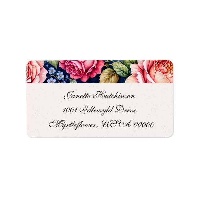 Rose Fantasy Pink and Blue Label (Front)