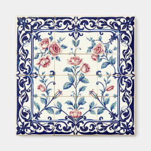 rose filigree magnet