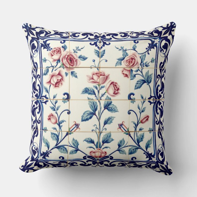rose filigree pillow (Front)