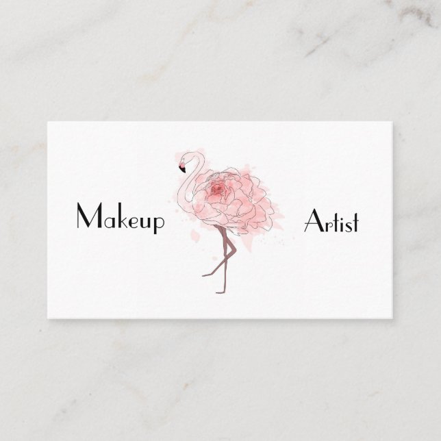 Rose Flamingo Business Card (Front)