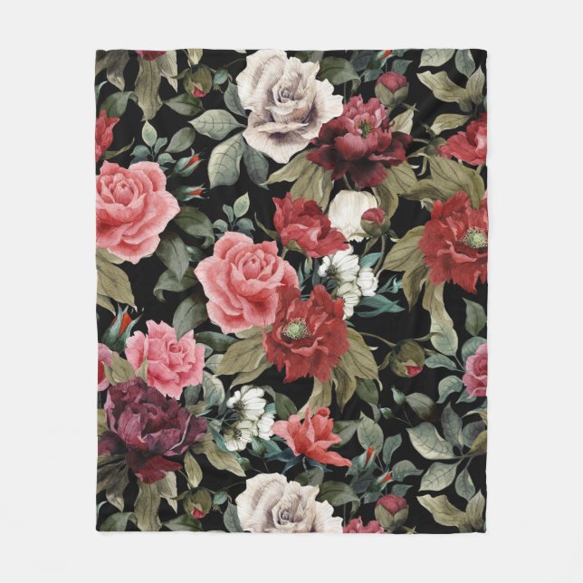 Rose Fleece Blanket (Front)