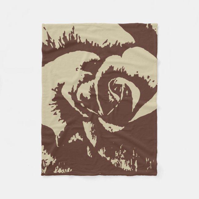 Rose Fleece Blanket, 50"x60" Blanket (Front)