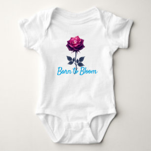  Rose Floral Baby Bodysuit – Born to Bloom