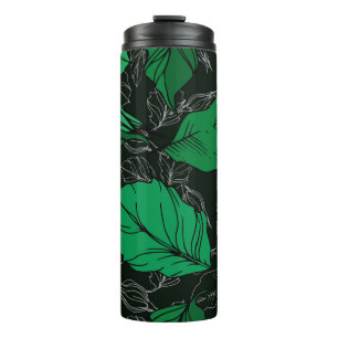 rose floral botanical flowers. Wild spring leaf w Thermal Tumbler