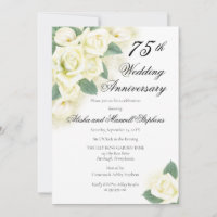 Rose Floral Bouquet 75th Wedding Anniversary Party