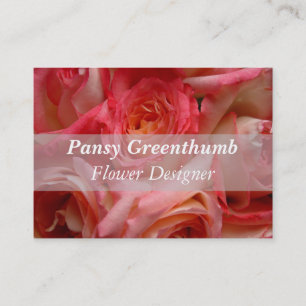 ROSE FLORAL BUSINESS CARD TEMPLATE