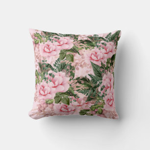 ROSE FLORAL  DESIGN CUSTOM CUSHION