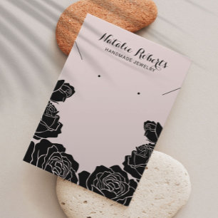 Rose Floral Earring Necklace Jewellery Display