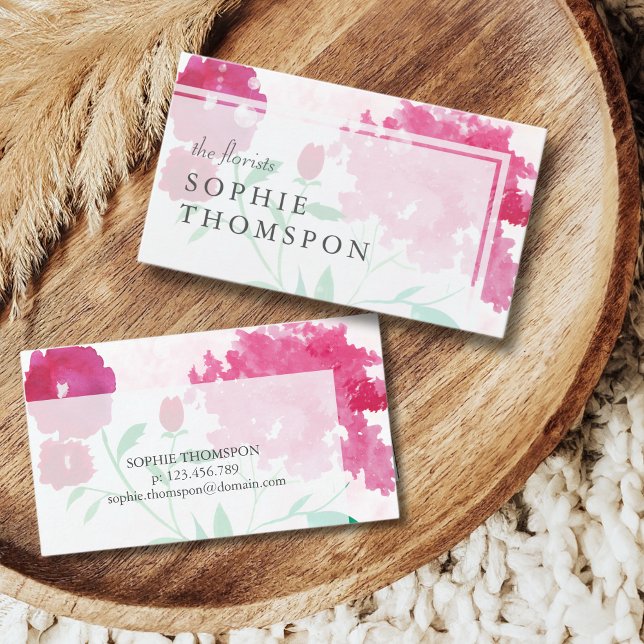 Rose floral elegant  business card (Creator Uploaded)