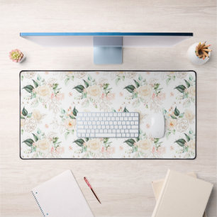 Rose Floral Garden Pattern Desk Mat