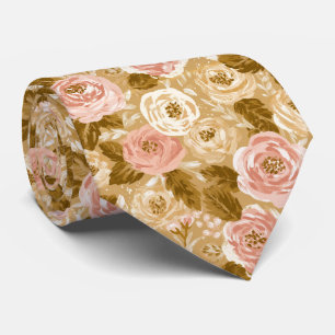 Rose Floral Groomsmen Outdoor Wedding Tie