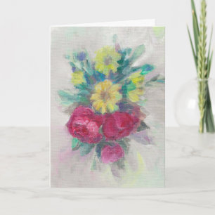 "Rose Floral Medley." Birthday Greeting Card
