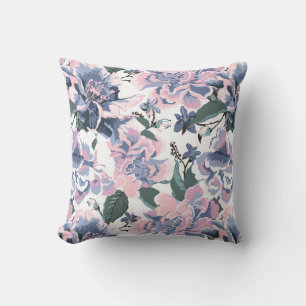 Rose Floral Pattern Elegant Design Cushion