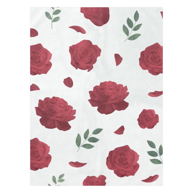 Rose Floral Tablecloth (Front)