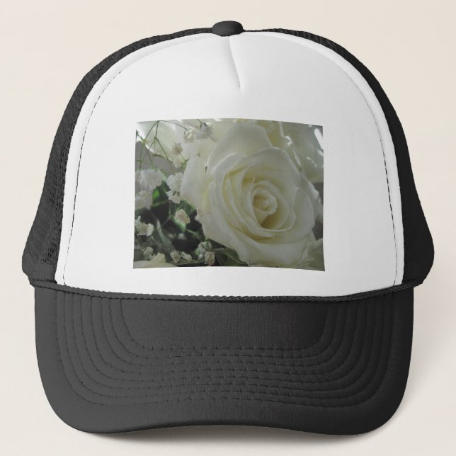 Rose Floral Trucker Hat (Front)