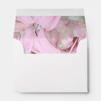 Rose Floral Wedding Adress Envelope
