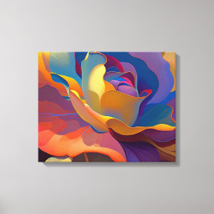 Rose flower,abstract full colour, print on demand