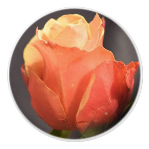 rose flower ceramic pull