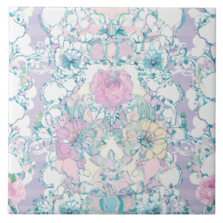 Rose Flower Ceramic Tile