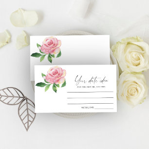 Rose Flower - Date night ideas \ Date jar Enclosure Card