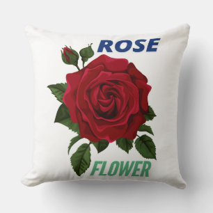 ROSE FLOWER  DESIGN CUSHION