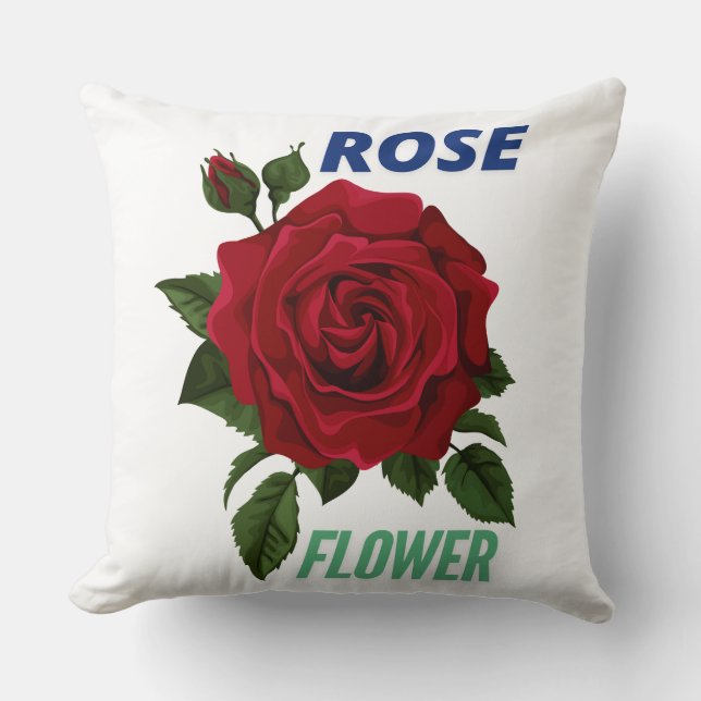 ROSE FLOWER  DESIGN CUSHION (Front)