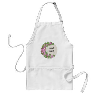 Rose flower garland standard apron