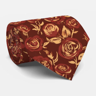 Rose Flower Groom Spring Wedding Tie