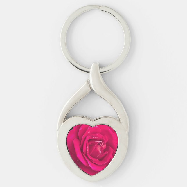 Rose flower key ring (Front)