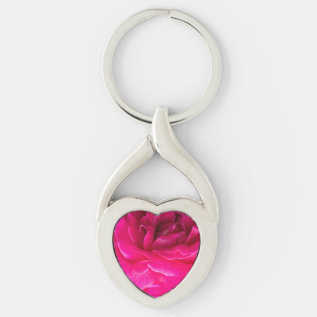 Rose flower key ring (Front)