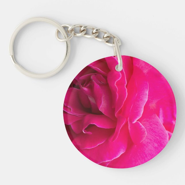Rose flower key ring (Front)