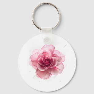 Rose Flower Keychain – Floral Elegance   Accessory