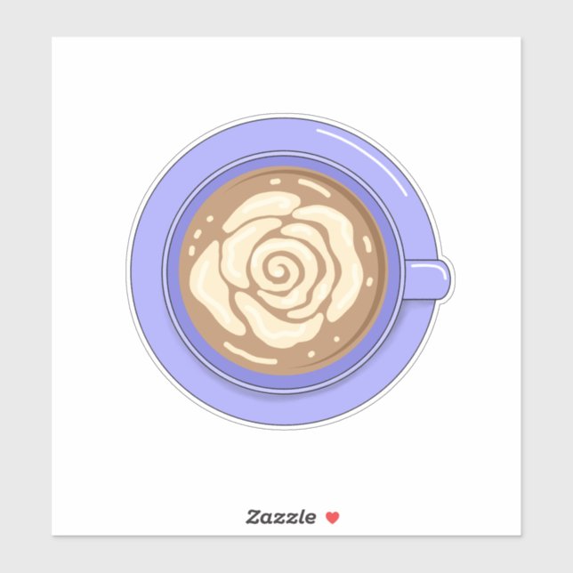 Rose Flower Latte (Sheet)