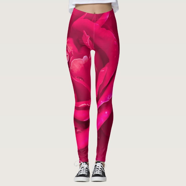 Rose flower leggings (Front)