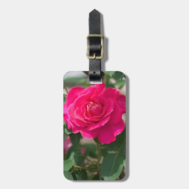 Rose flower luggage tag (Front Vertical)
