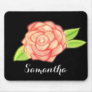 Rose Flower Mouse Pad