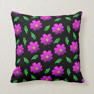 Rose flower pattern cushion