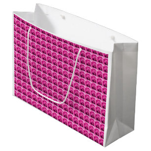 Rose Flower Pattern Large Gift Bag