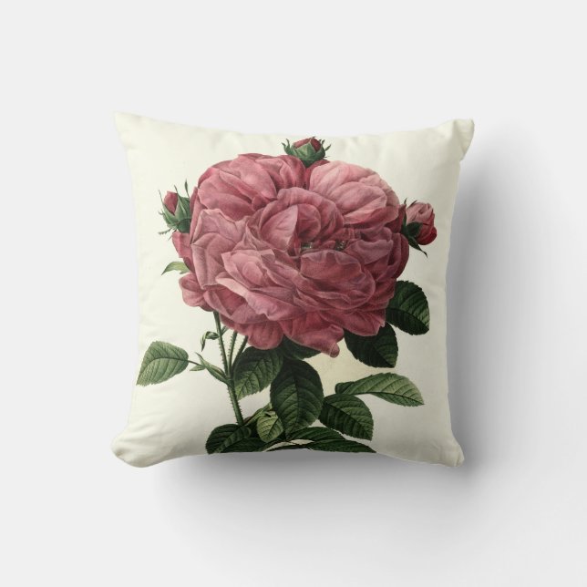 Rose Flower Pillow Spring Decor (Front)