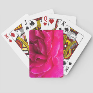 Rose flower playing cards