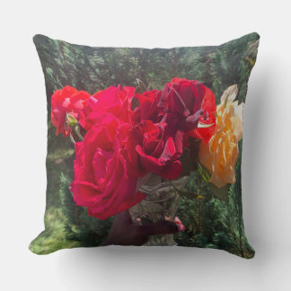 Rose flower throw Pillow