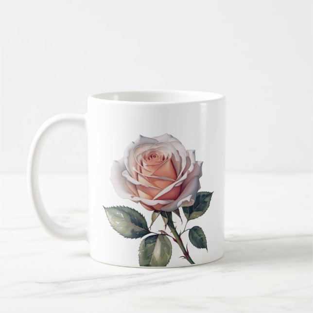 Rose Flower Tote Bag Coffee Mug (Left)