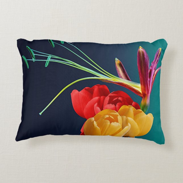 Rose Flowers Decorative Cushion (Back)