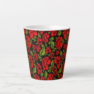 Rose Flowers  Latte Mug