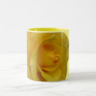 Rose Flowers Mug Coffee Cup Yellow Roses Cup