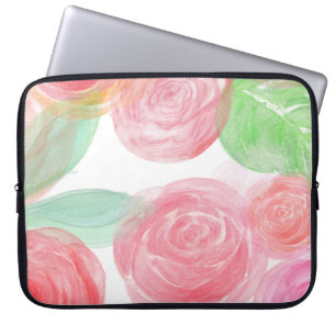 Rose Flowers Neoprene Laptop  Zazzle_Growshop. Sleeve